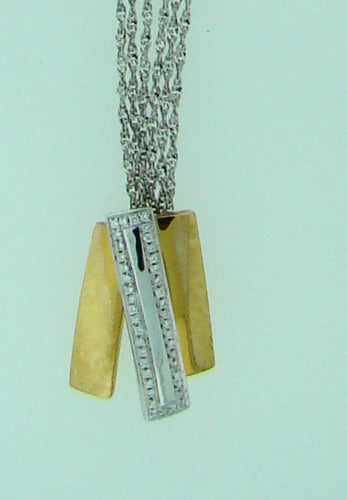 18KT WG RG .17CT TW DIAMOND NECKLACE