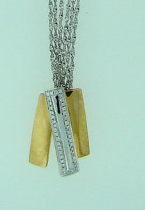 18KT WG RG .17CT TW DIAMOND NECKLACE