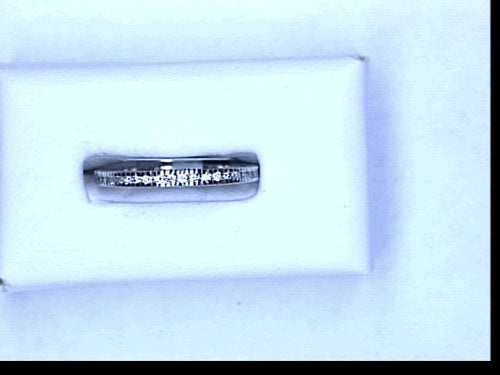18KT WG .23CT TW DIA ROPE BAND