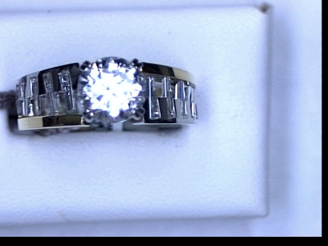 PLT 18KT .768CT DIA SILHOUETES SHADOW SEMI MTG